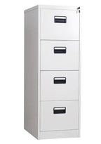 Archivador metálico OLIMPO, 4 cajones, gris ral 7035