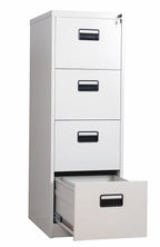 Archivador metálico OLIMPO, 4 cajones, gris ral 7035