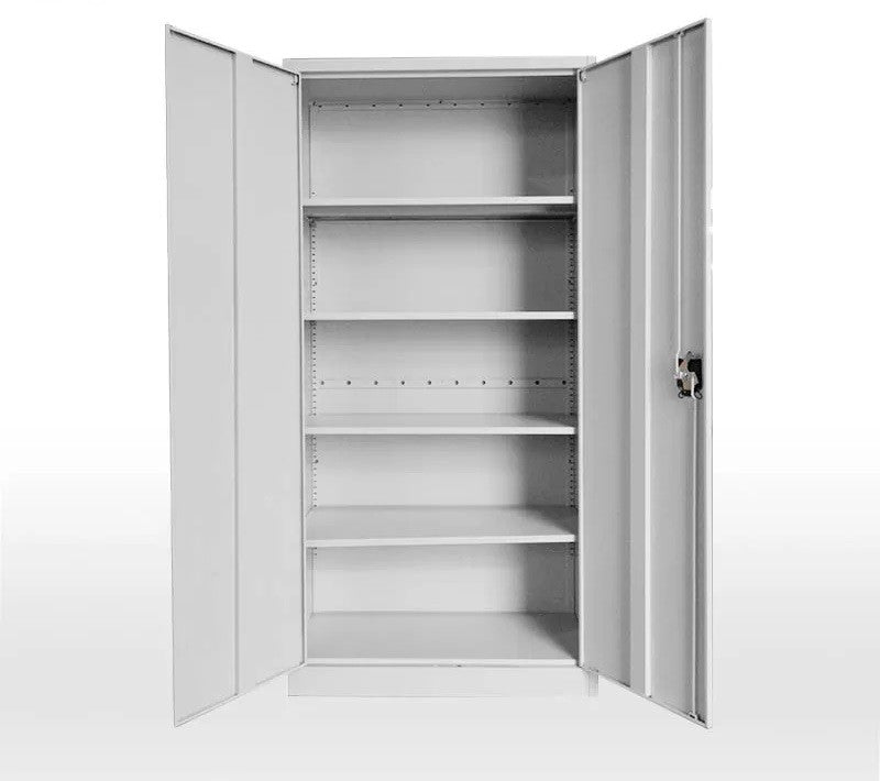 Armario metálico OLIMPO 902P40, puertas abatibles, 90x40x185 cms, gris ral 7035