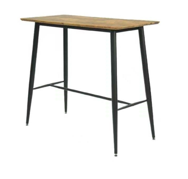 Mesa alta NITRA, metal, tapa DM 6064 vintage, 120 x 60 cms