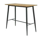 Mesa alta NITRA, metal, tapa DM 6064 vintage, 120 x 60 cms