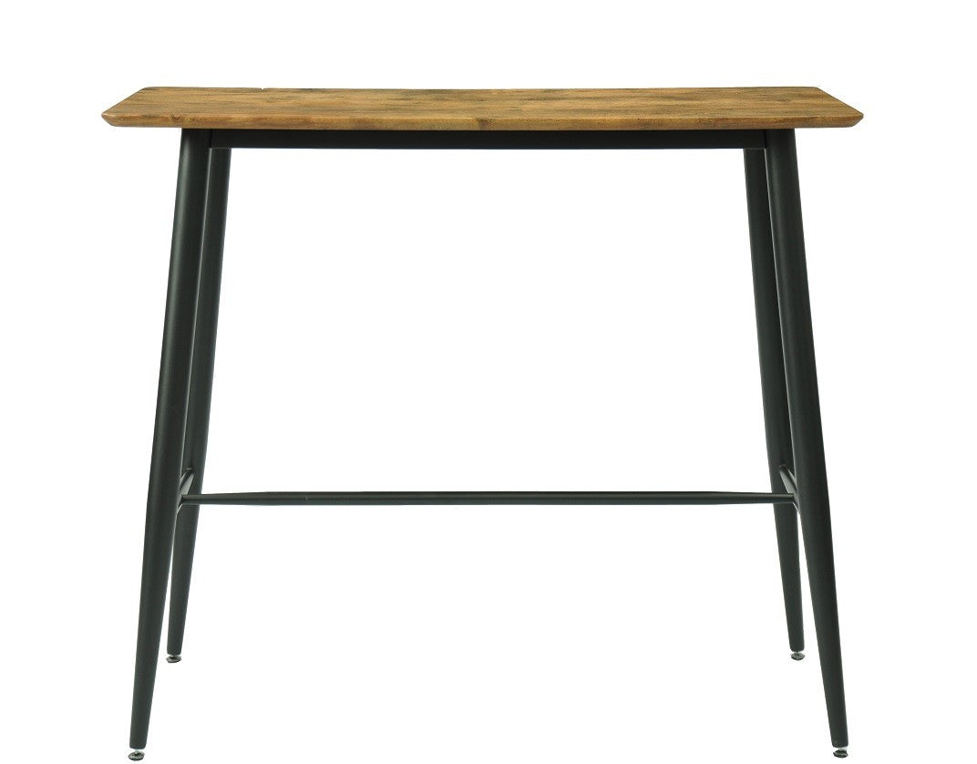 Mesa alta NITRA, metal, tapa DM 6064 vintage, 120 x 60 cms