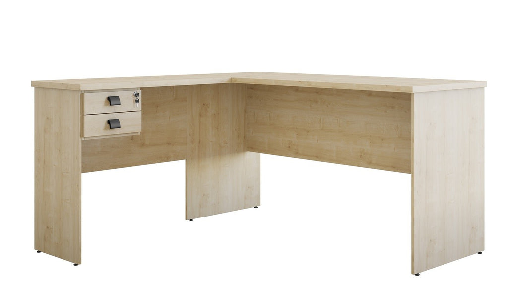 Mesa auxiliar ECO, bilaminado color natura, 90 x 40 cms
