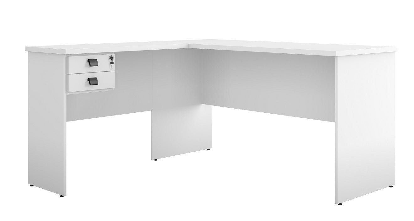 Mesa auxiliar ECO, bilaminado color platino, 90 x 40 cms