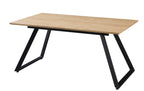 Mesa BÉRGAMO, extensible, metal, DM bilaminado,160 ~ 200x90 cms