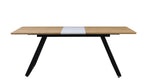 Mesa BÉRGAMO, extensible, metal, DM bilaminado,160 ~ 200x90 cms