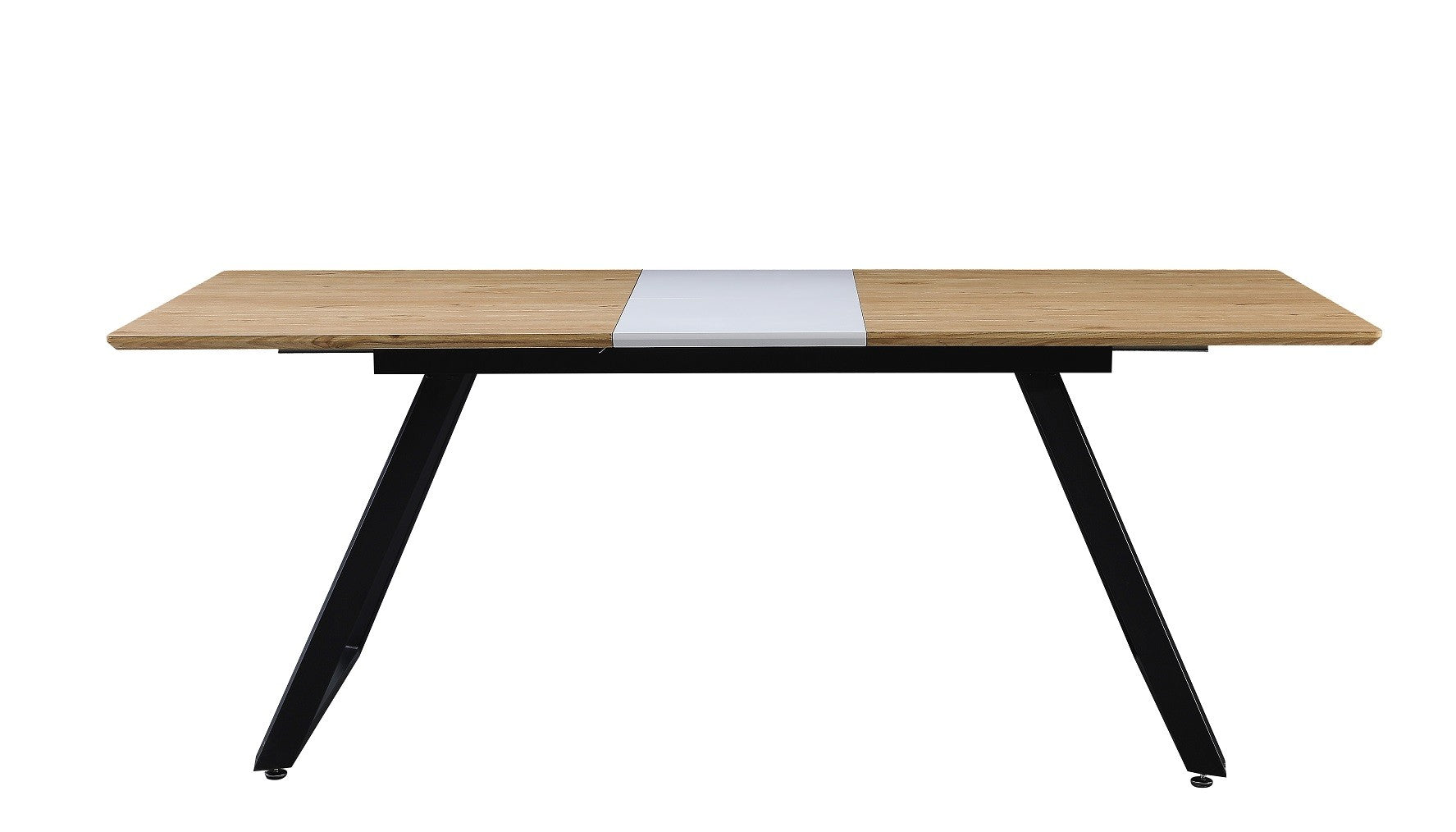 Mesa BÉRGAMO, extensible, metal, DM bilaminado,160 ~ 200x90 cms