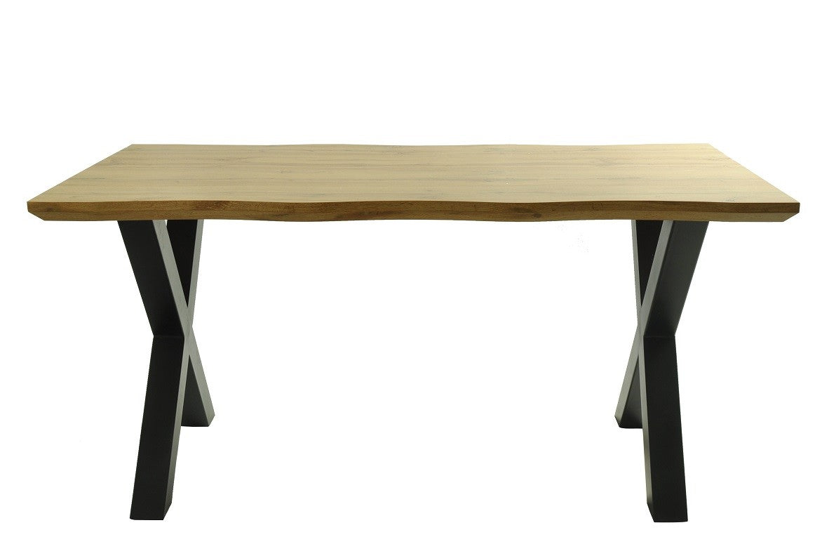 Mesa LERMA 180, metal, negro, tapa DM bilaminado 180 x 90 cms
