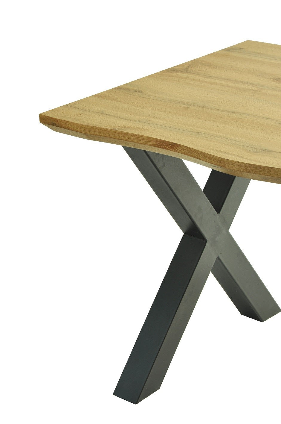 Mesa LERMA 180, metal, negro, tapa DM bilaminado 180 x 90 cms