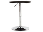 Mesa MABEL, graduable, tapa soft negra, 70 cms de diámetro