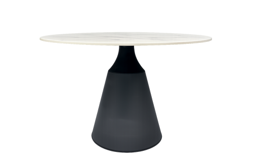 Mesa NAIDA, metal, tapa de cerámica, 120 cms de diámetro