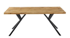 Mesa OLITE 180RT, metal, madera, 180 x 90 cms