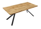 Mesa OLITE 180RT, metal, madera, 180 x 90 cms