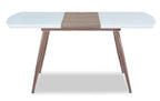 Mesa SOHAIL, extensible, metal, madera, cristal,140 ~ 180x80 cms