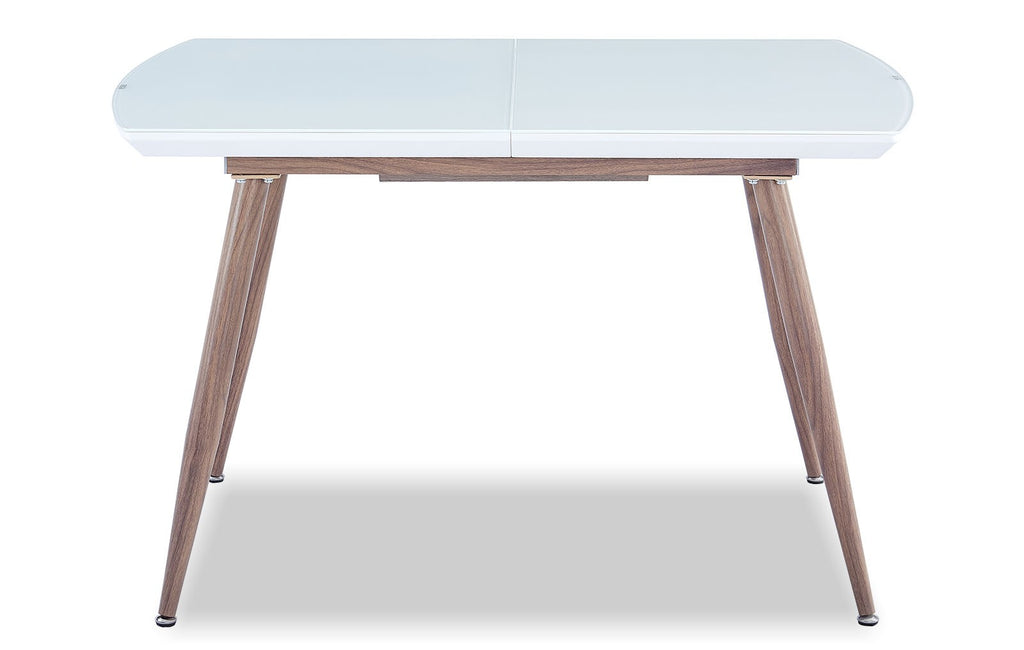 Mesa SOHAIL, extensible, metal, madera, cristal,140 ~ 180x80 cms