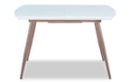 Mesa SOHAIL, extensible, metal, madera, cristal,140 ~ 180x80 cms
