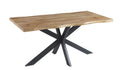 Mesa TOLEDO 150, metal negro, tapa DM bilaminado de 150 x 90 cms