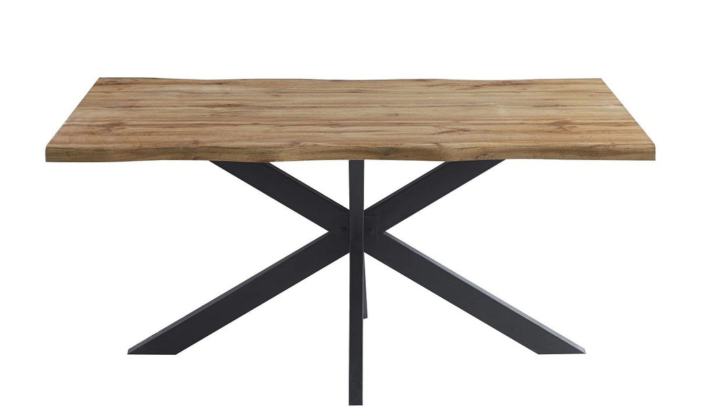 Mesa TOLEDO 150, metal negro, tapa DM bilaminado de 150 x 90 cms