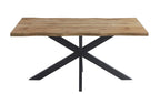 Mesa TOLEDO 150, metal negro, tapa DM bilaminado de 150 x 90 cms