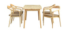 Mesa TRANSILVANIA, madera natural, 120 x 75 cms