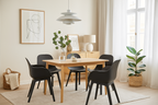 Mesa TRANSILVANIA, madera natural, 120 x 75 cms