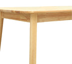 Mesa TRANSILVANIA, madera natural, 75 x 75 cms