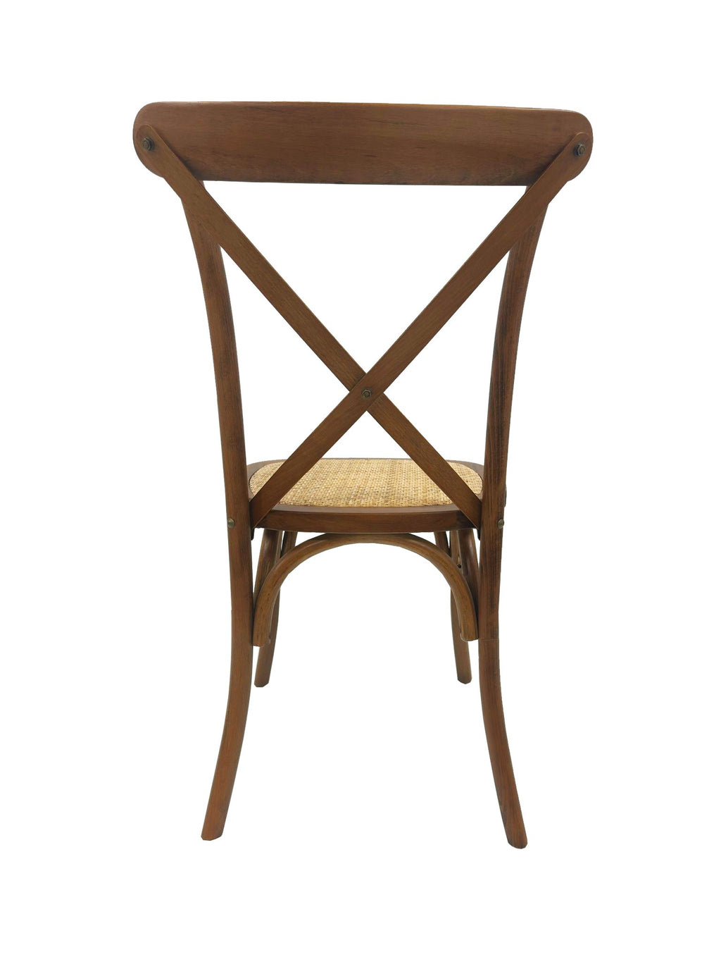 Silla CROSS SX, madera de haya, nogal, asiento de ratán