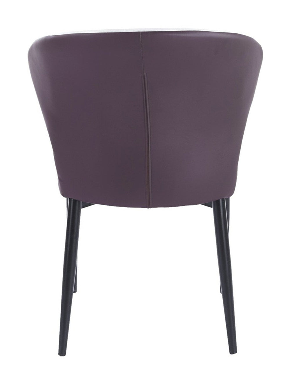 Silla DAVOS, metal, tapizado similpiel marrón y gris
