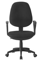 Silla de oficina NEVOY, brazos, regulación de altura, contacto permanente, tejido negro