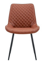 Silla FELICIA, metal, tapizado similpiel vintage 20