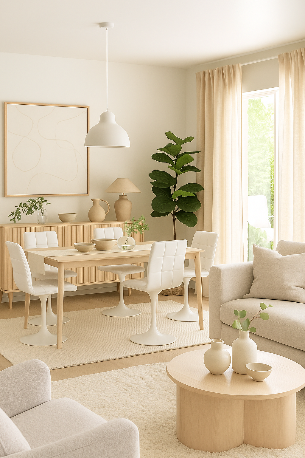 Silla IVONNE, metal blanco, tapizado similpiel blanca