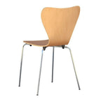 Silla JACOBO, apilable, cromada, acabado natural