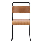 Silla LIVERPOOL, apilable, negra, contrachapado de abedul