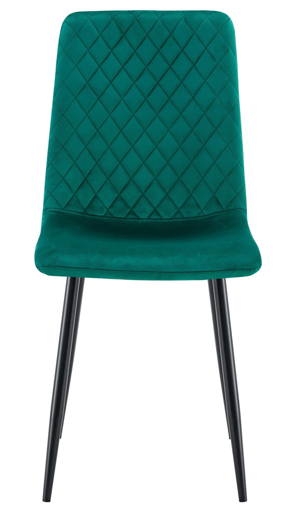 Silla LUCIA NEW, metal, tapizado velvet verde oscuro