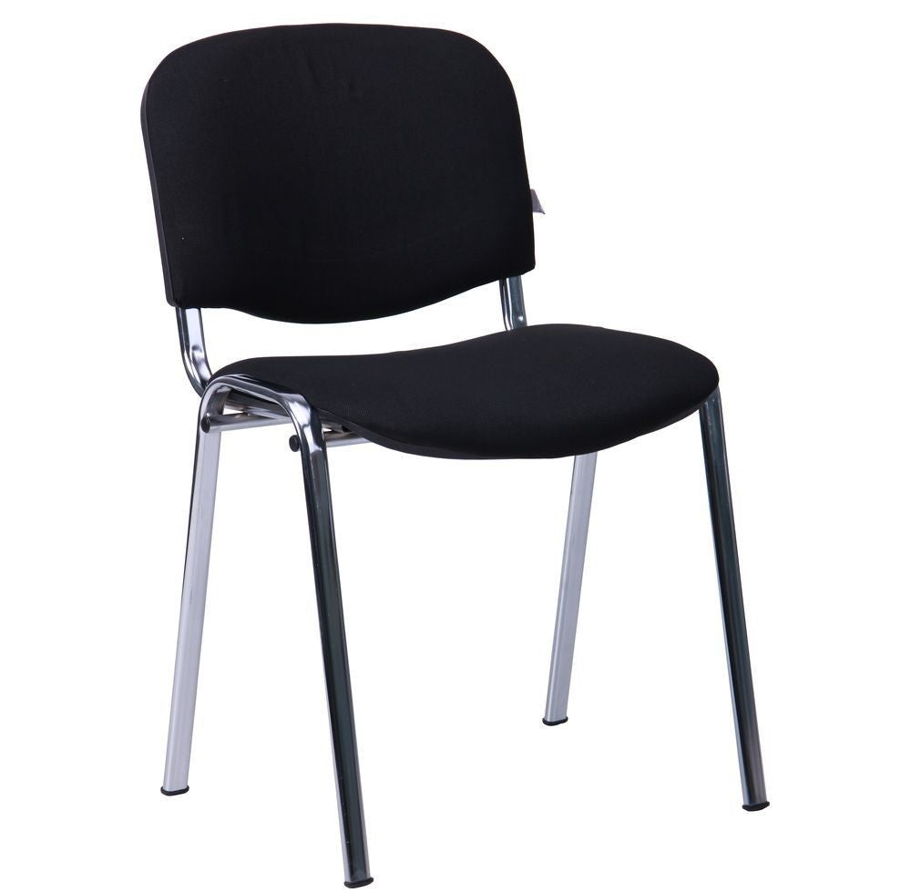 Silla NIZA NEW AM, chasis cromado, tejido A1, color negro*