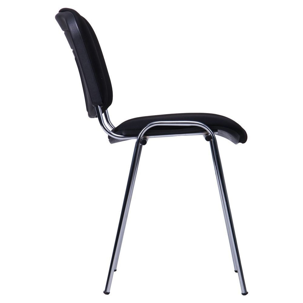 Silla NIZA NEW AM, chasis cromado, tejido A1, color negro*