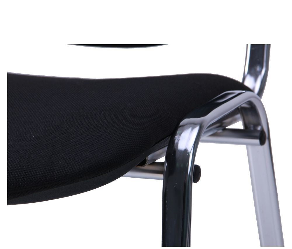 Silla NIZA NEW AM, chasis cromado, tejido A1, color negro*