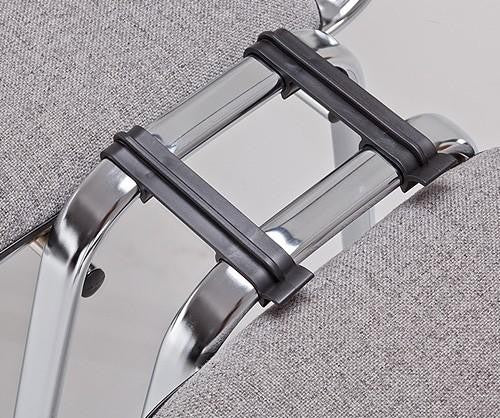 Silla NIZA NEW AM, chasis cromado, tejido A20, color azul*