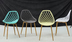 Silla STRAUSS, metal, polipropileno verde pastel