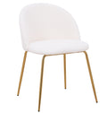 Silla TEDDY, patas doradas, tapizado lana