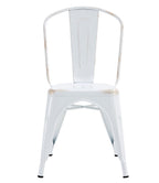 Silla TOL EK VINTAGE, acero, blanco