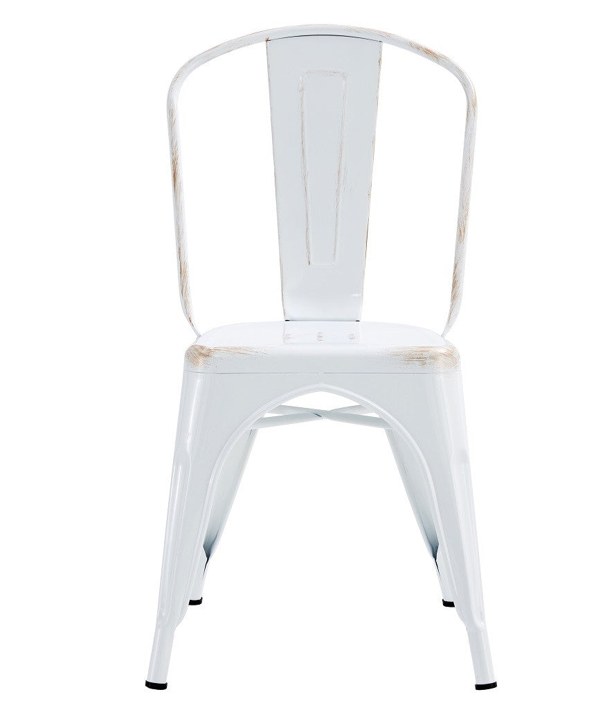 Silla TOL EK VINTAGE, acero, blanco