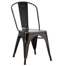 Silla TOL EK VINTAGE, acero, negra
