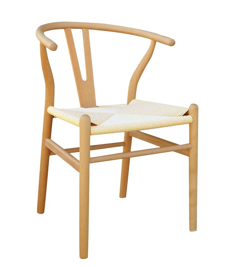 Silla WISH, madera de haya, natural, fibra trenzada