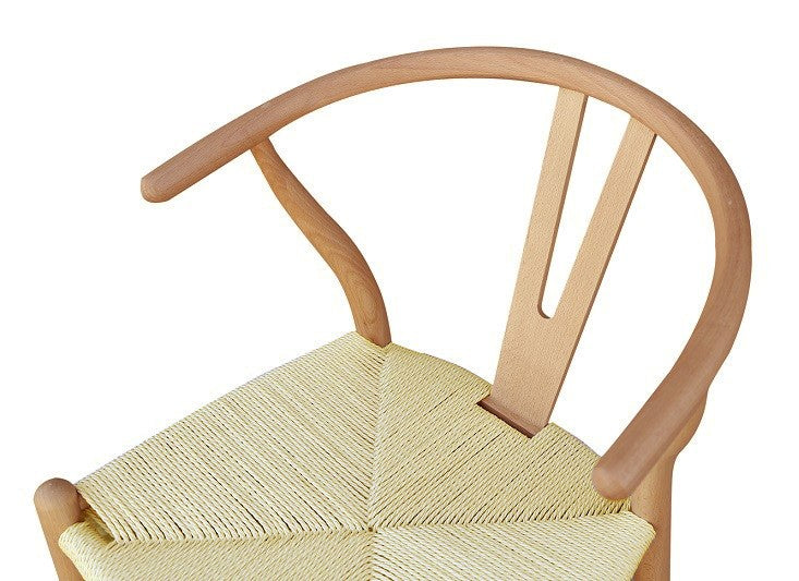 Silla WISH, madera de haya, natural, fibra trenzada