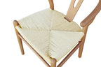 Silla WISH, madera de haya, natural, fibra trenzada