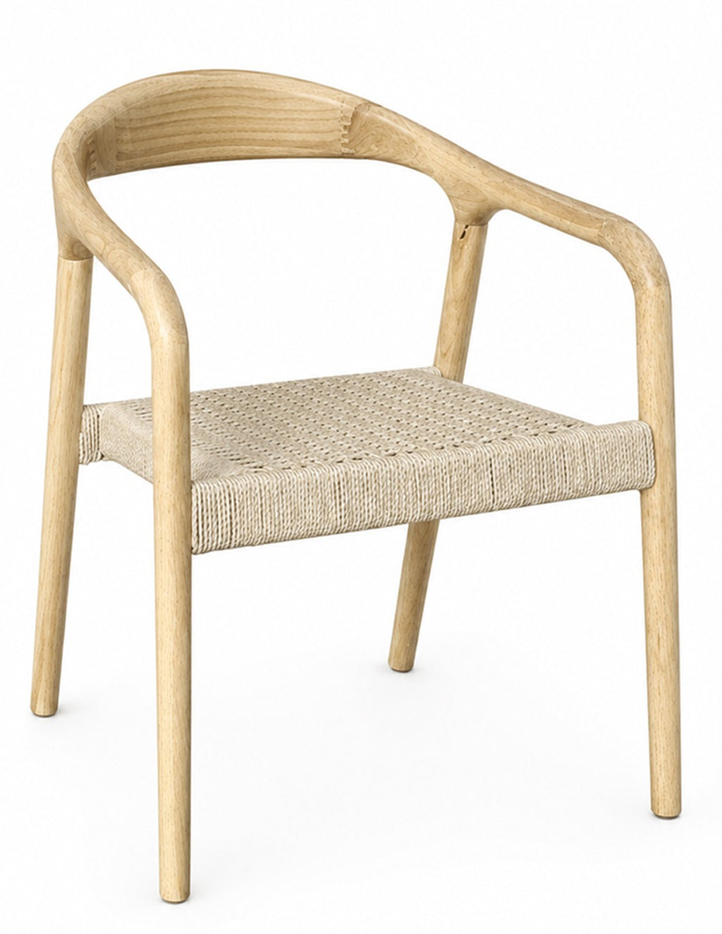 Sillón BALCANES, madera de haya, natural, asiento de cuerda natural