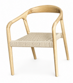 Sillón BALCANES, madera de haya, natural, asiento de cuerda natural