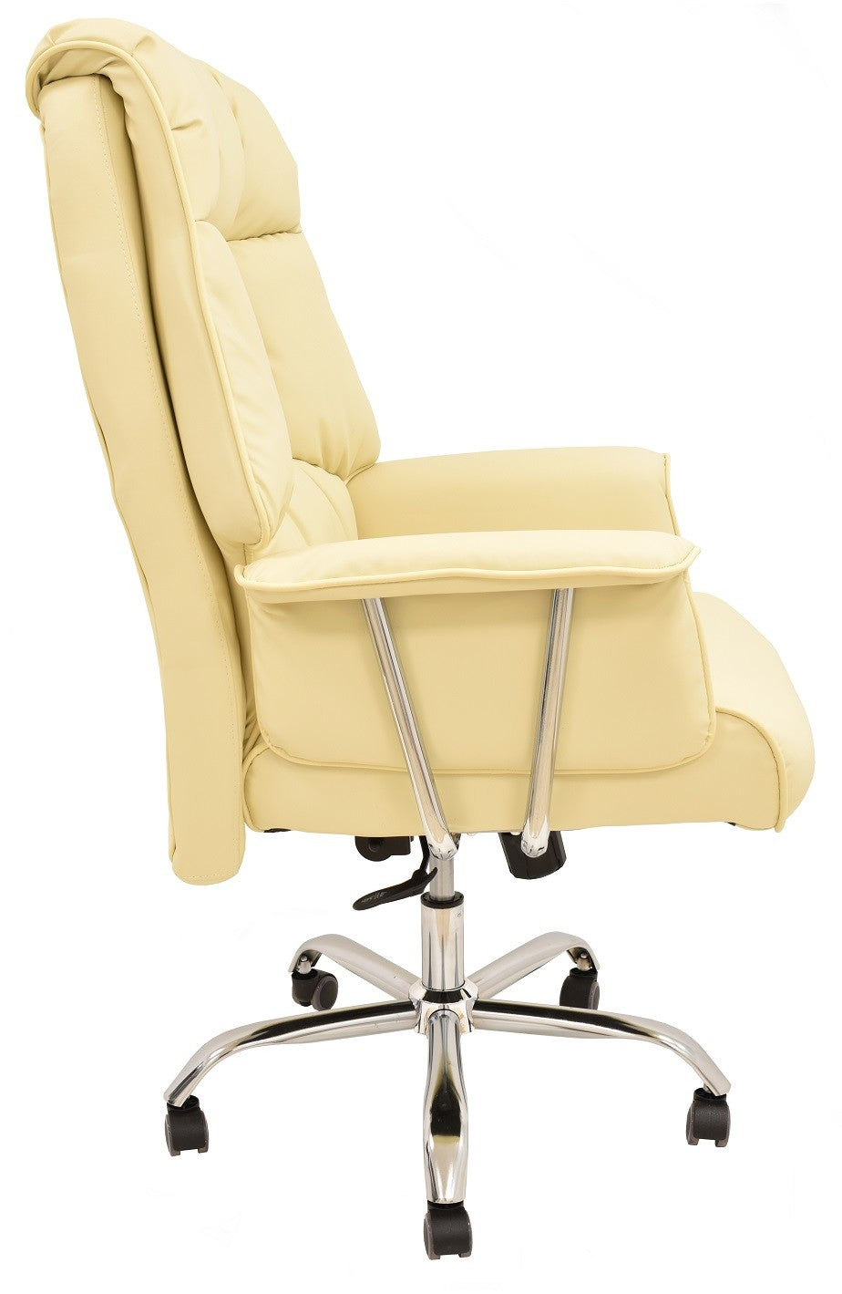 Sillón de oficina FIRENZE, alto, regulación de altura, mecanismo multifunción, similpiel beige