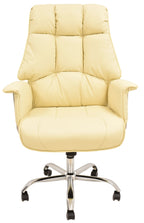 Sillón de oficina FIRENZE, alto, regulación de altura, mecanismo multifunción, similpiel beige